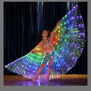 Vibrant LED Light-Up Performance Wings